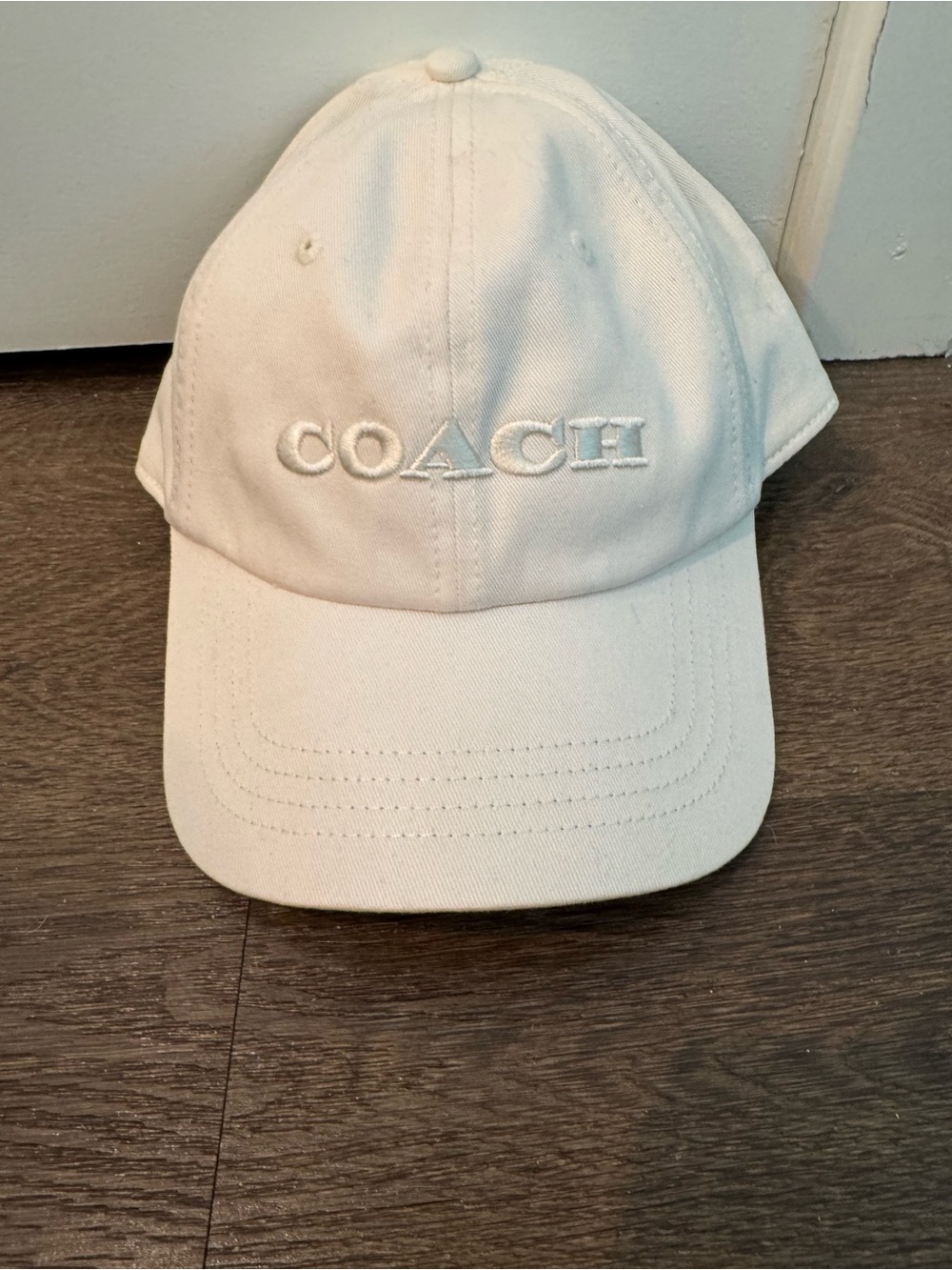 Coach White Baseball Cap Hat